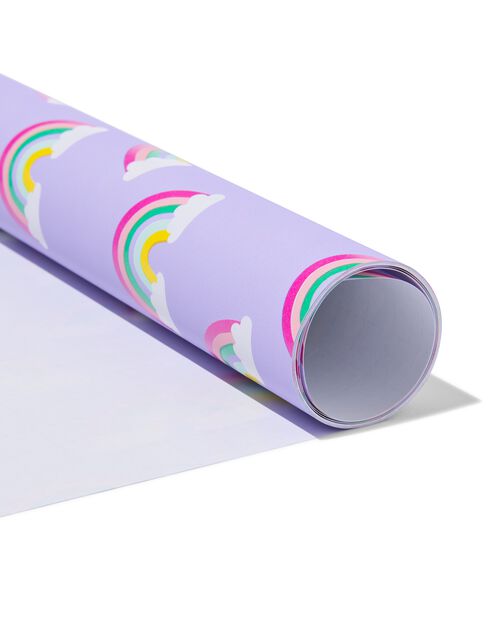 papier cadeau arc-en-ciel