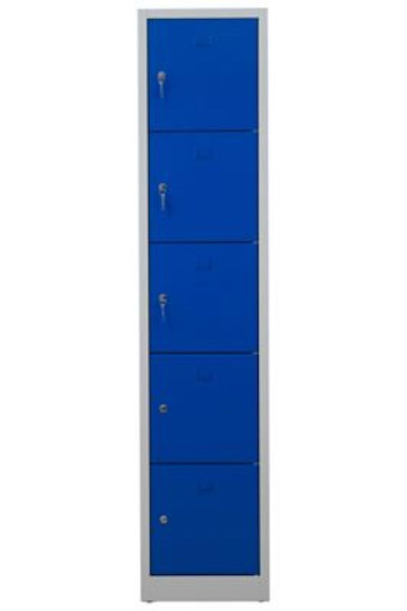 PROREGAL Falcon Kleine Lockerkast HxBxD 190 x 41 x 45 cm Cilinderslot Grijsblauw