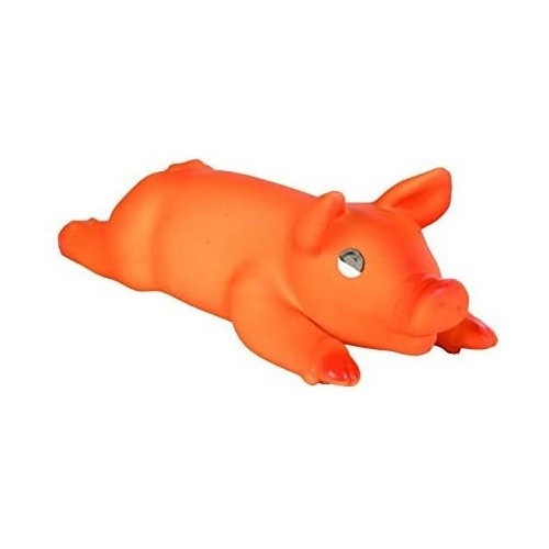 Trixie, a porquinha de látex laranja