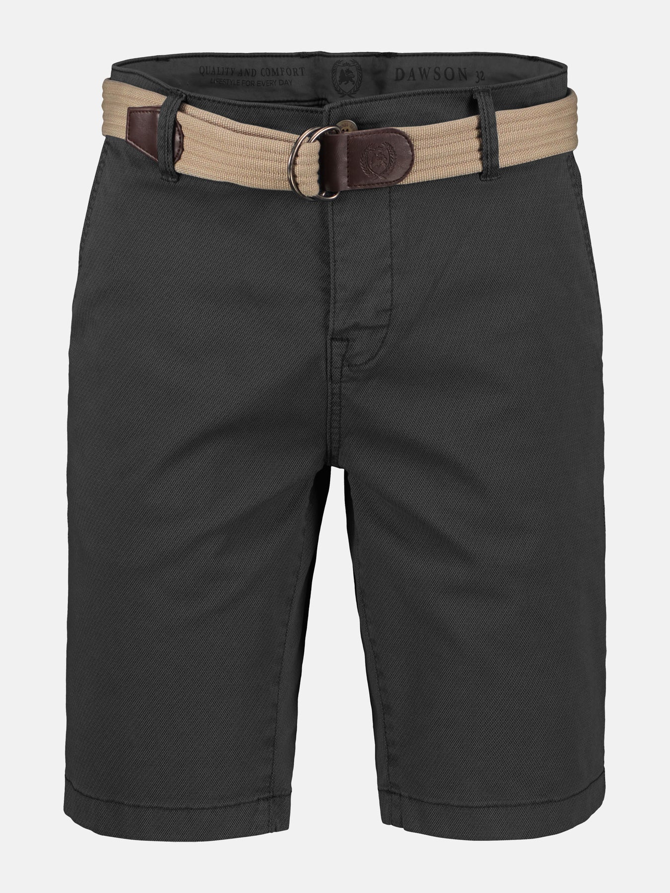 Chino-Bermuda mit Gürtel