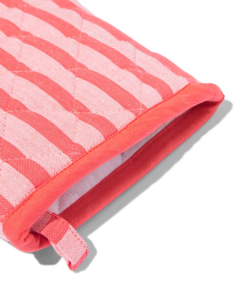 gant de cuisine 32x20 coton chambray rayures rouge