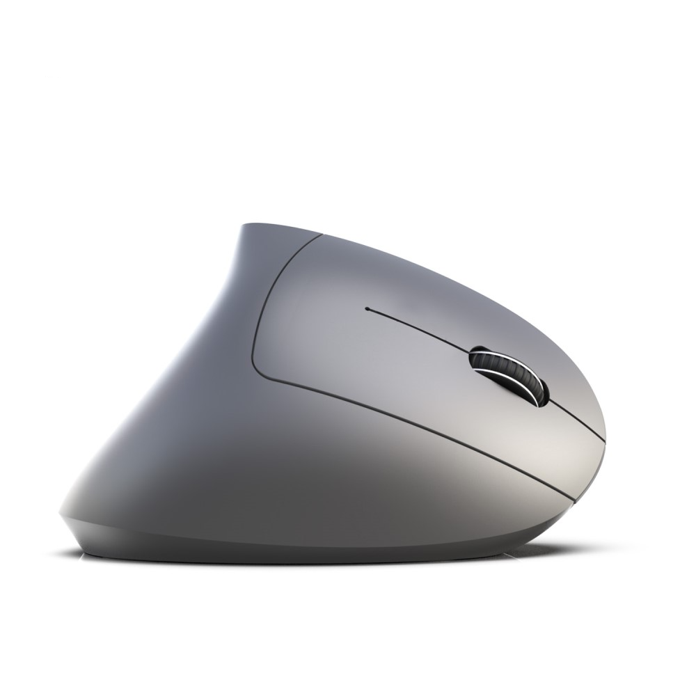 Ergonomische Optische Wireless Bluetooth Maus mit 2400 DPI mit 5 Tasten (Batteriebetrieben) - Grau