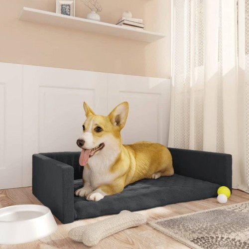 Cama baú preta Vidaxl para cães