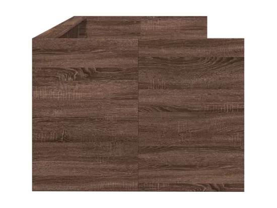 Lit de jour avec tiroirs sans matelas chêne marron 100x200 cm