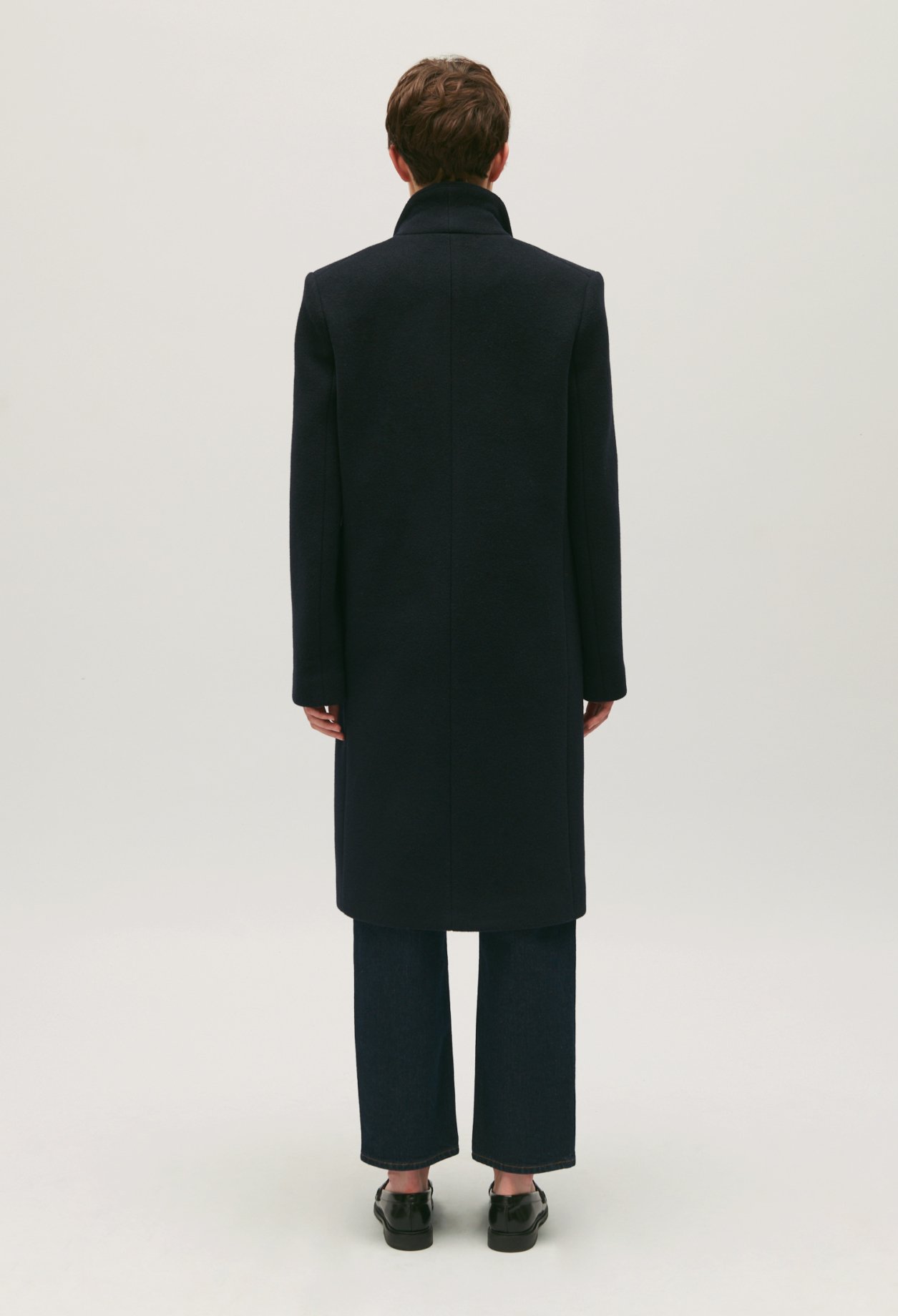 Manteau droit mi-long