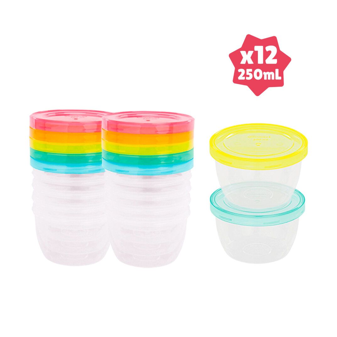 12 Pots de Conservation Badabowls  250ml