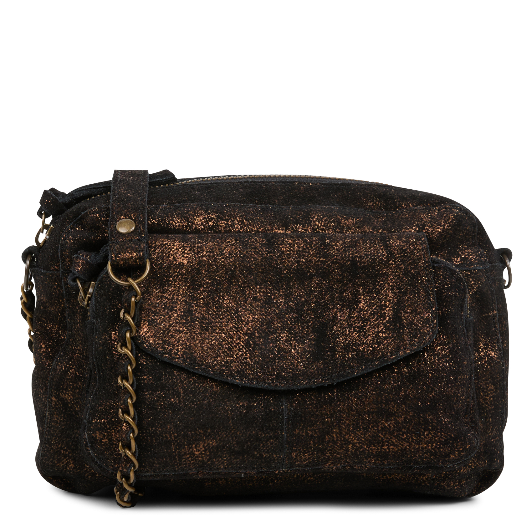 NAINA - Sac bandoulière en cuir | Marron