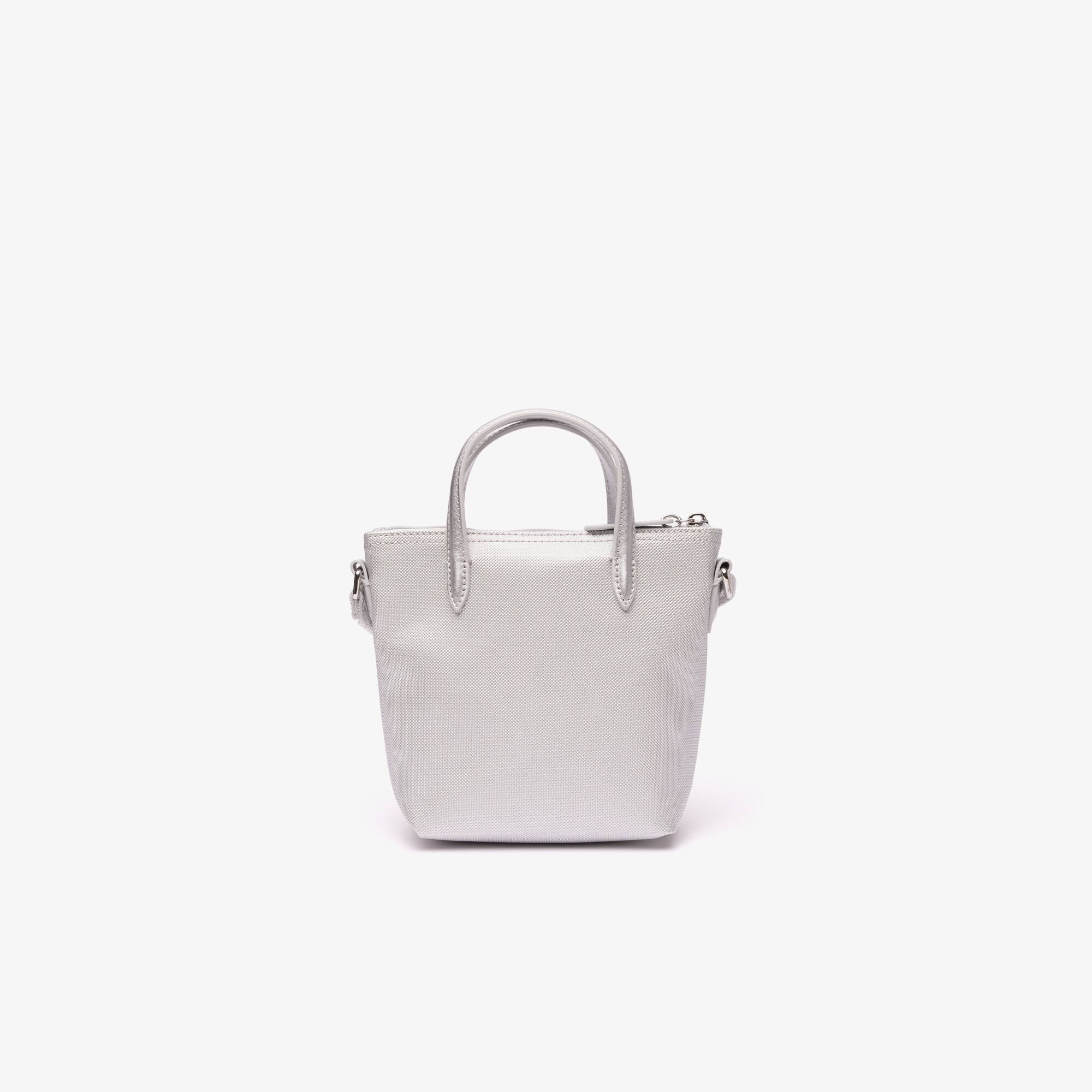 Petit sac cabas L.12.12 en toile enduite Sacs à bandoulière - Gris - Lacoste - Femme