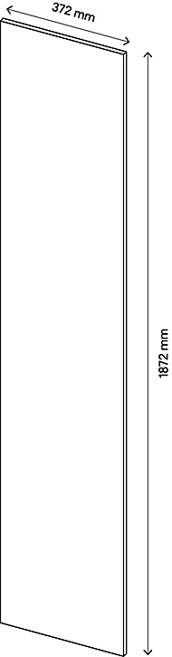 Porte battante blanche GoodHome Atomia H. 187,2 x L. 37,2 cm