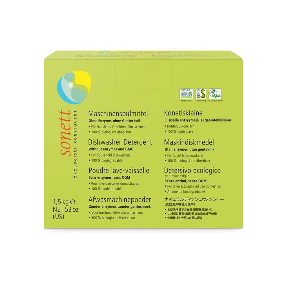 SONETT Maschinenspülmittel<br>1.5 kg, Pulver, Pulver