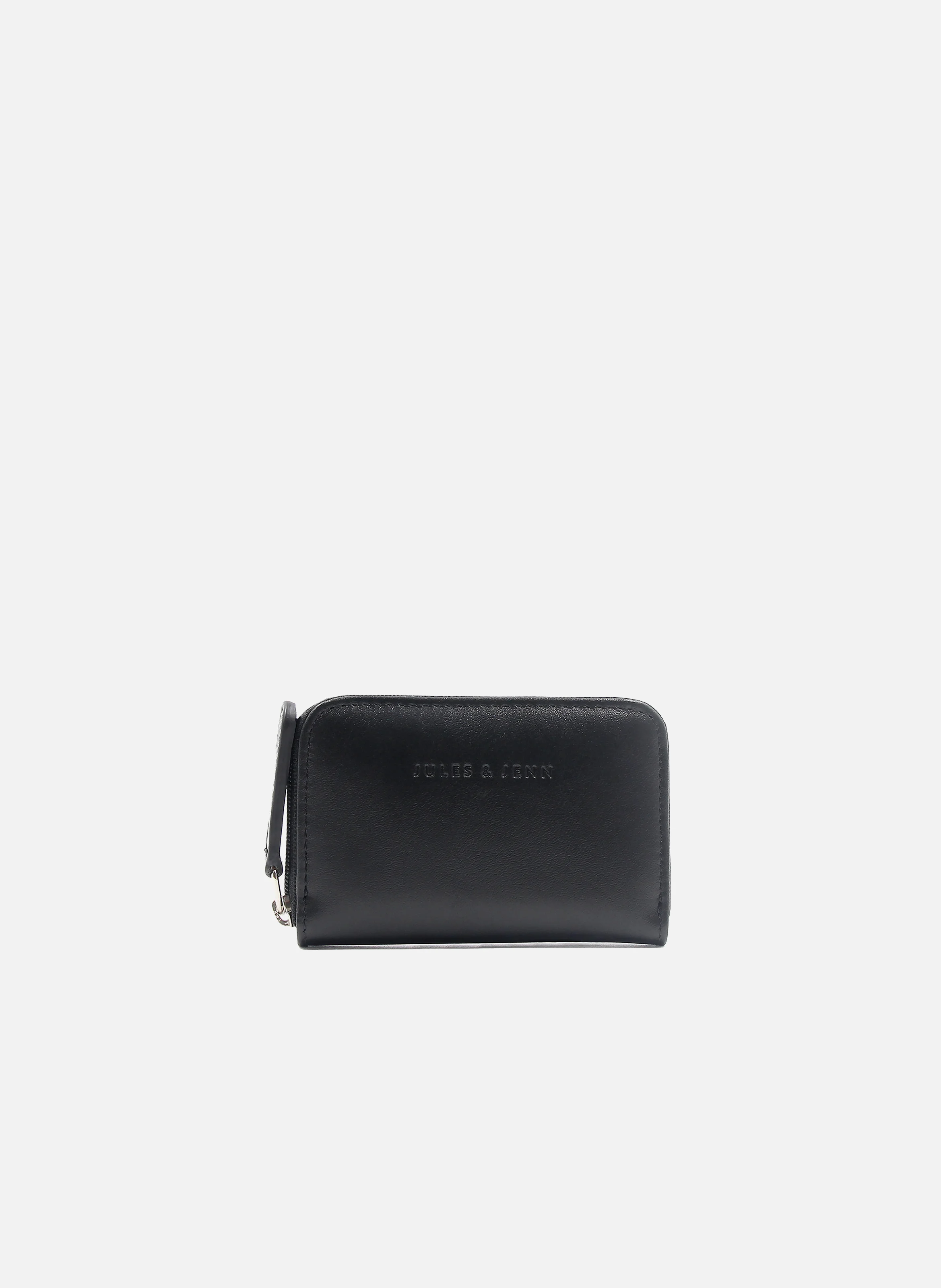 Porte-monnaie cuir lisse | Noir