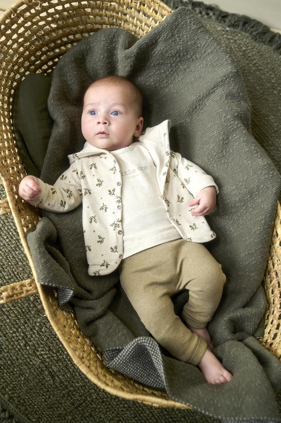 Noppies Newborn Joggingbroek Naura - Light Green Melange
