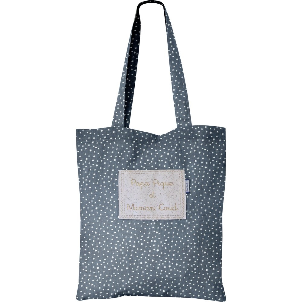 Sac Tote Bag Etoile Argent Jean