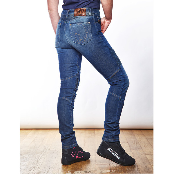 Furygan - Jean femme Lady Purdey Bleu