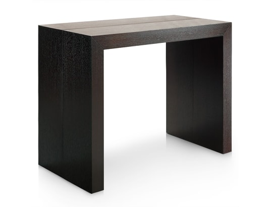 MENZZO - Table console extensible nassau bois wenge