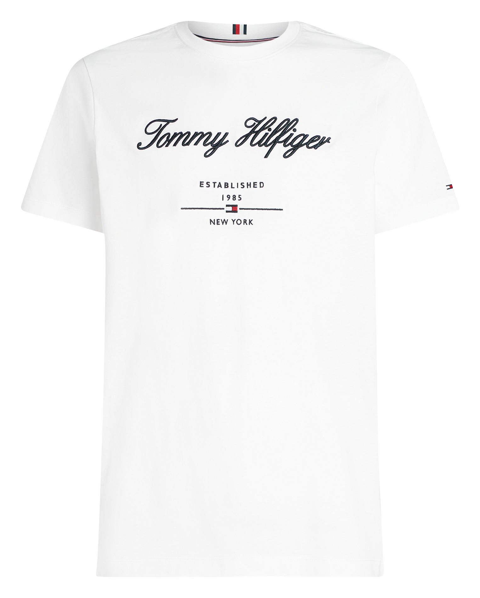 Tee-shirt à logo brodé en coton | Blanc