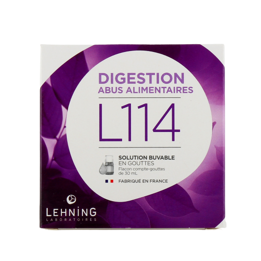 L114 Lehning - Troubles digestifs, flacon gouttes