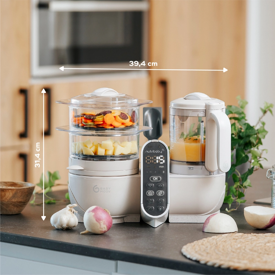 babymoov Küchenmaschine Nutribaby Plus Mineral beige