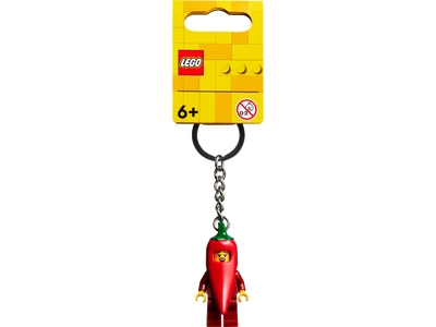 LEGO Meisje in chilipeperpak sleutelhanger (854234)