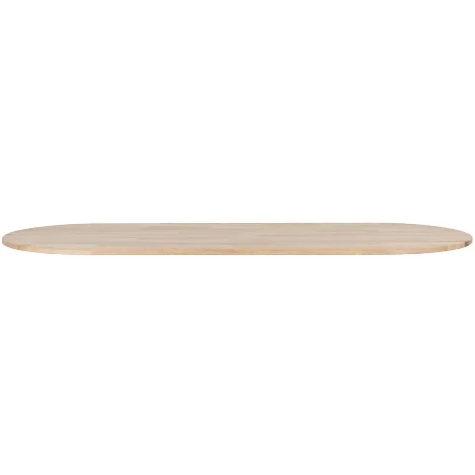 WOOOD Tablo Tafelblad Ovaal - Eiken - Onbehandeld - 2,4x220x90
