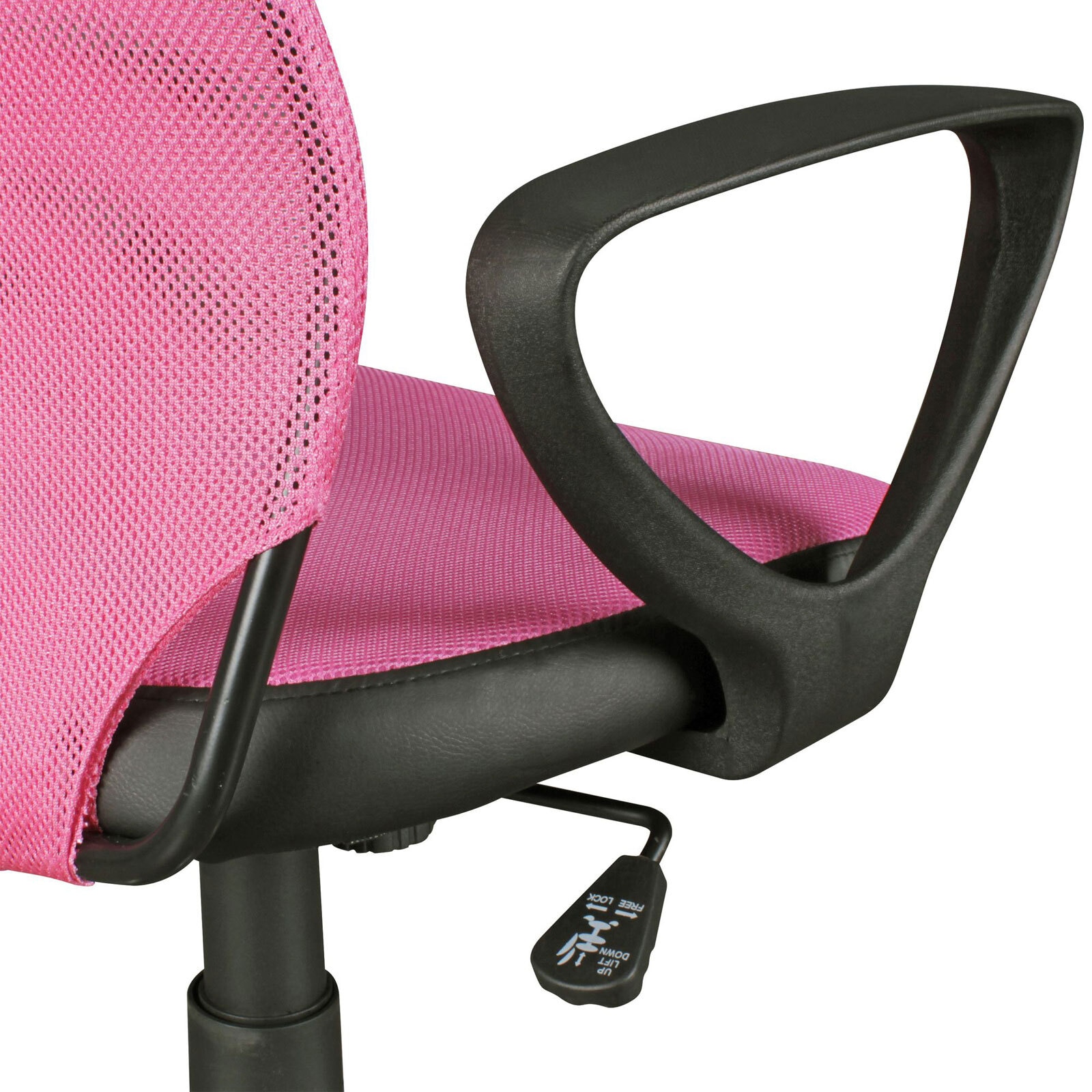 Drehstuhl pink/ schwarz