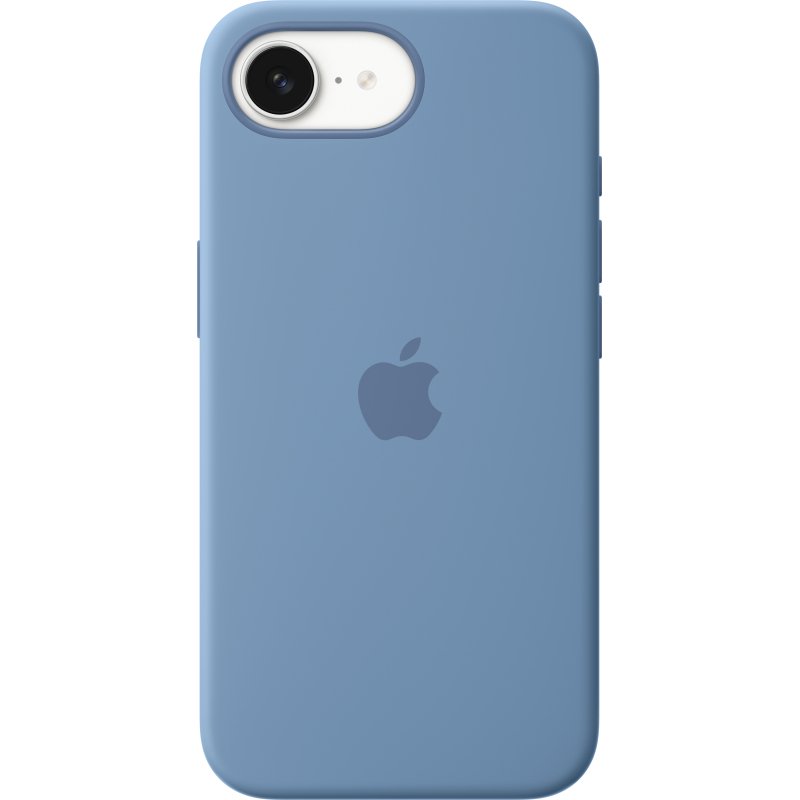 Apple Coque en silicone pour iPhone 16e – Bleu d’hiver