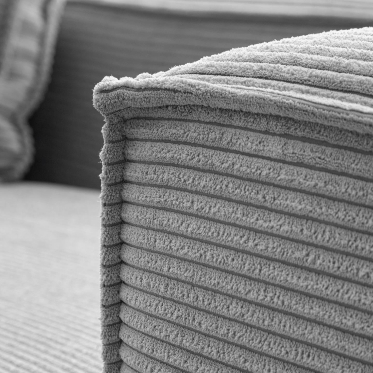 Kave Home Blok 3-zits bank met chaise longue links green corduroy