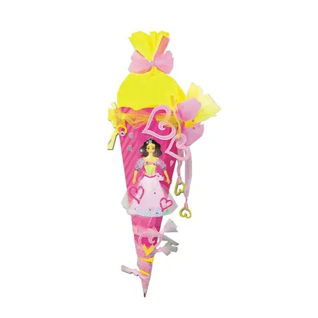 Roth Bastelschultüte Prinzessin, 72cm, 6-eckig