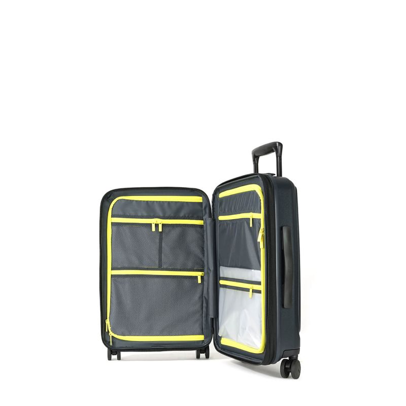 Valise cabine rigide Pure Mate Extensible 55cm Bleu nuit