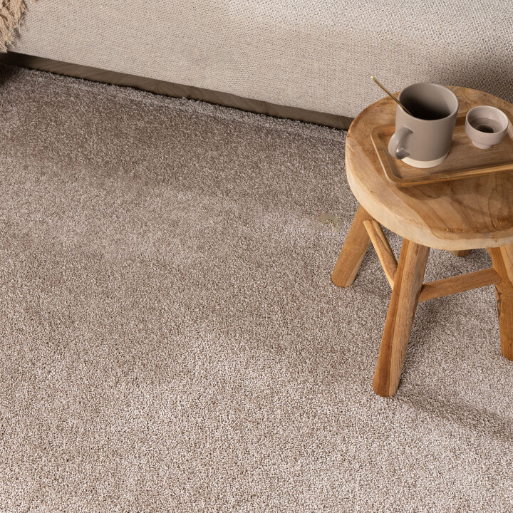 Rond wasbaar vloerkleed - Clean Beige
