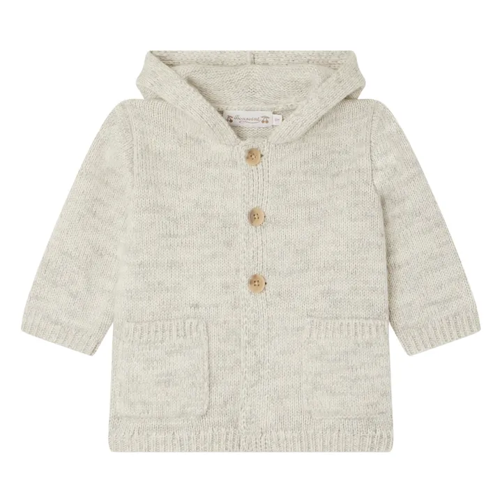 Bonpoint Veste Laine Atexane | Gris chiné