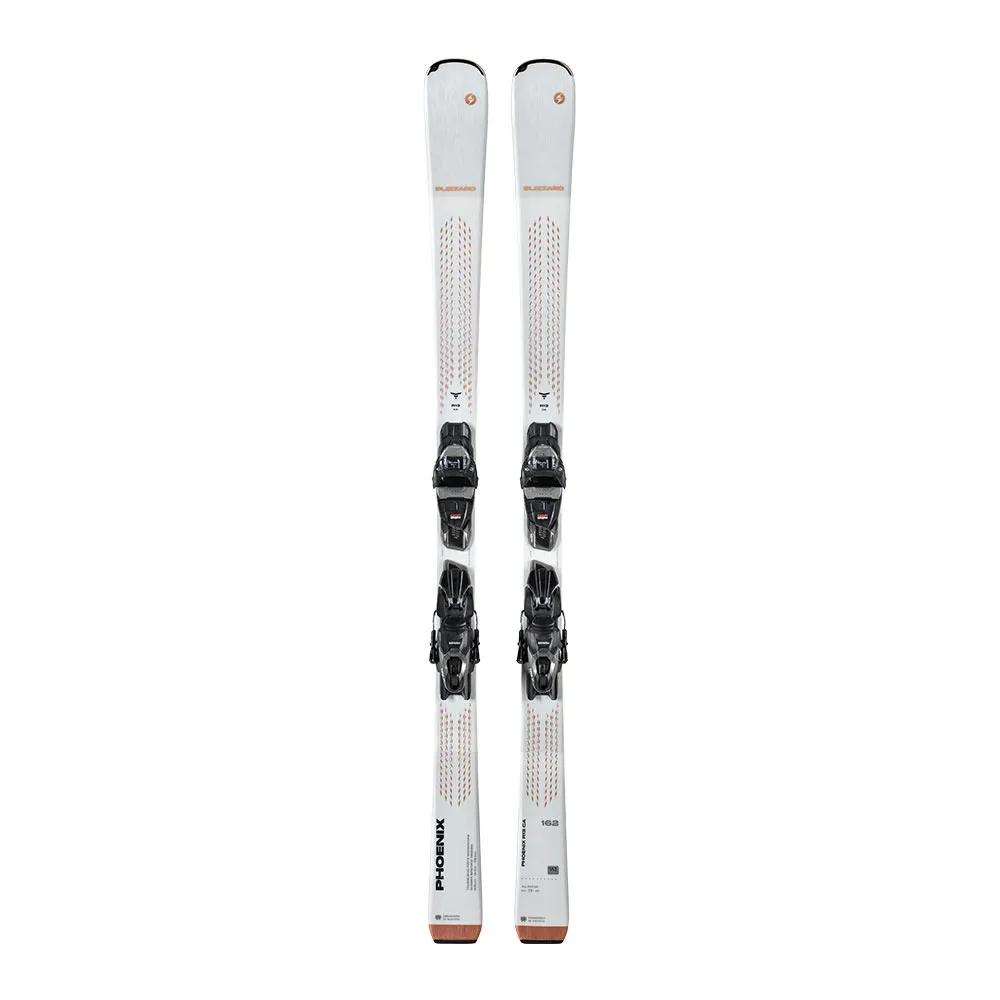 Blizzard PHOENIX R13 CA + TPC 11 DEMO - Pack skis piste + Fixations Femme blanc/cuivre