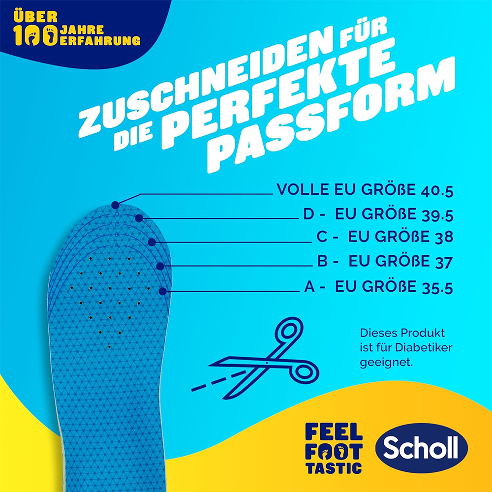(1 Paar) Gr. S GelActiv Everyday Einlegesohlen Schuhsohlen - Bunt