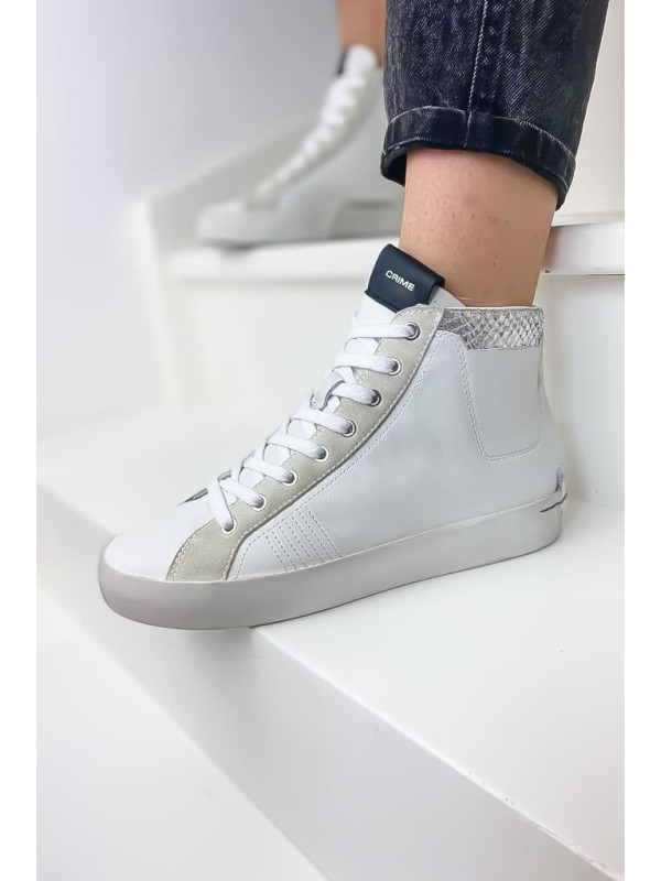 Sneakers HIGH TOP HERITAGE White - Crime London