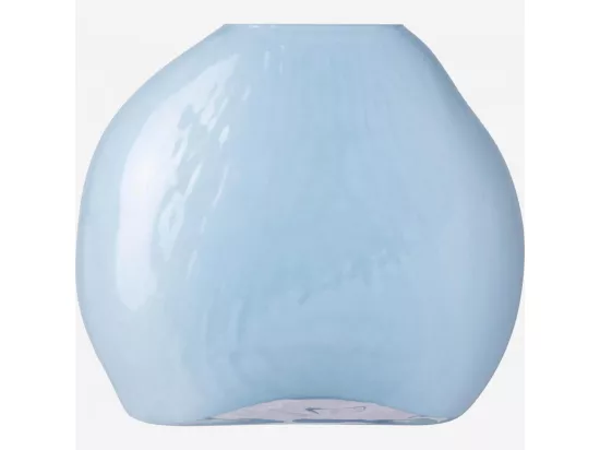HABITAT - Vase en verre soufflé - 23 cm - Bleu - Aqua