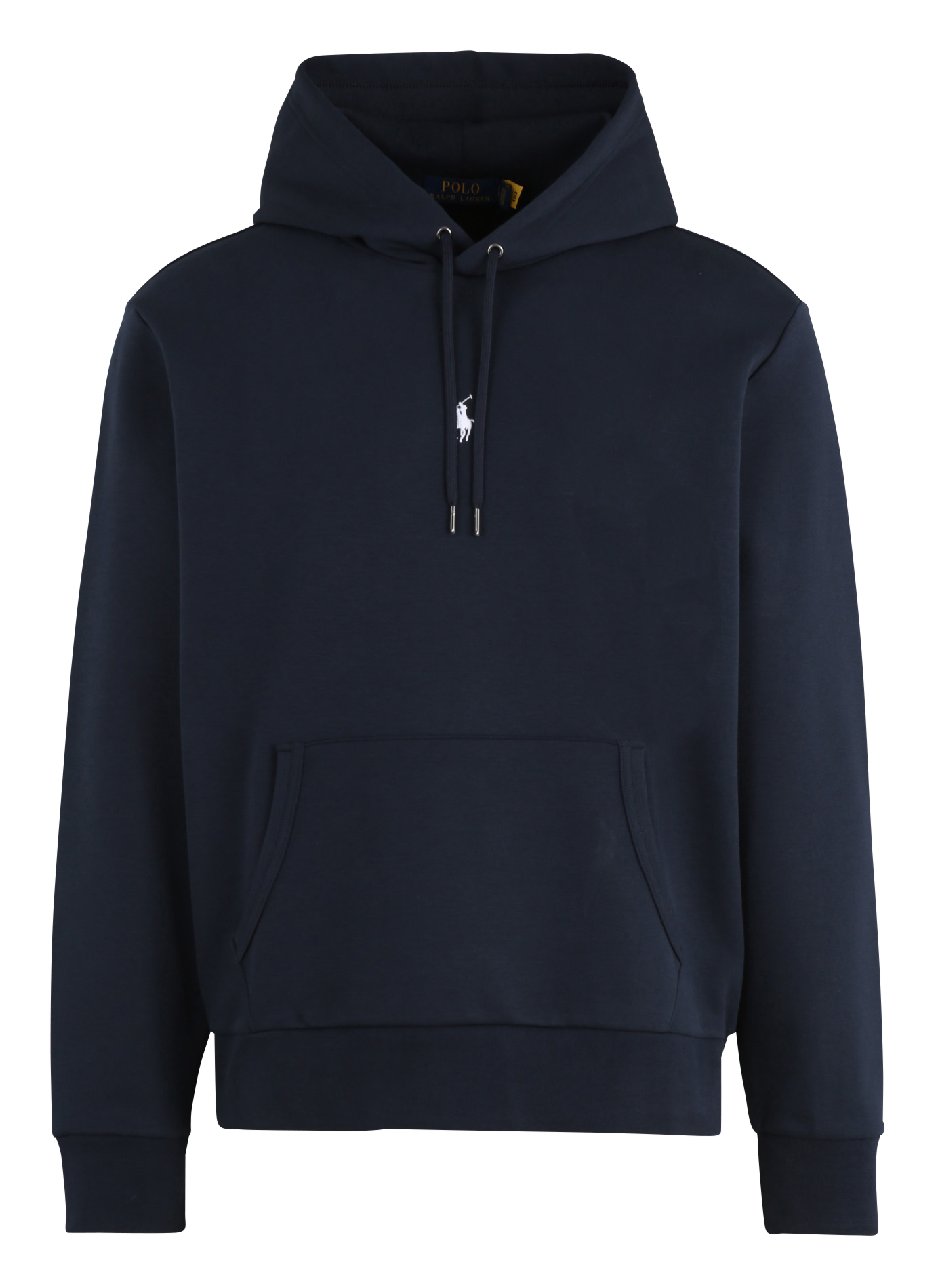 Sweat à capuche regular-fit brodé en coton mélangé | Bleu