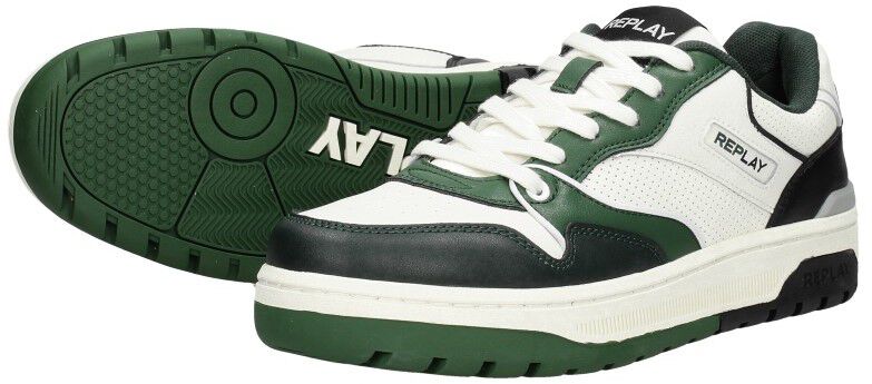 Replay Gemini Perforated groen