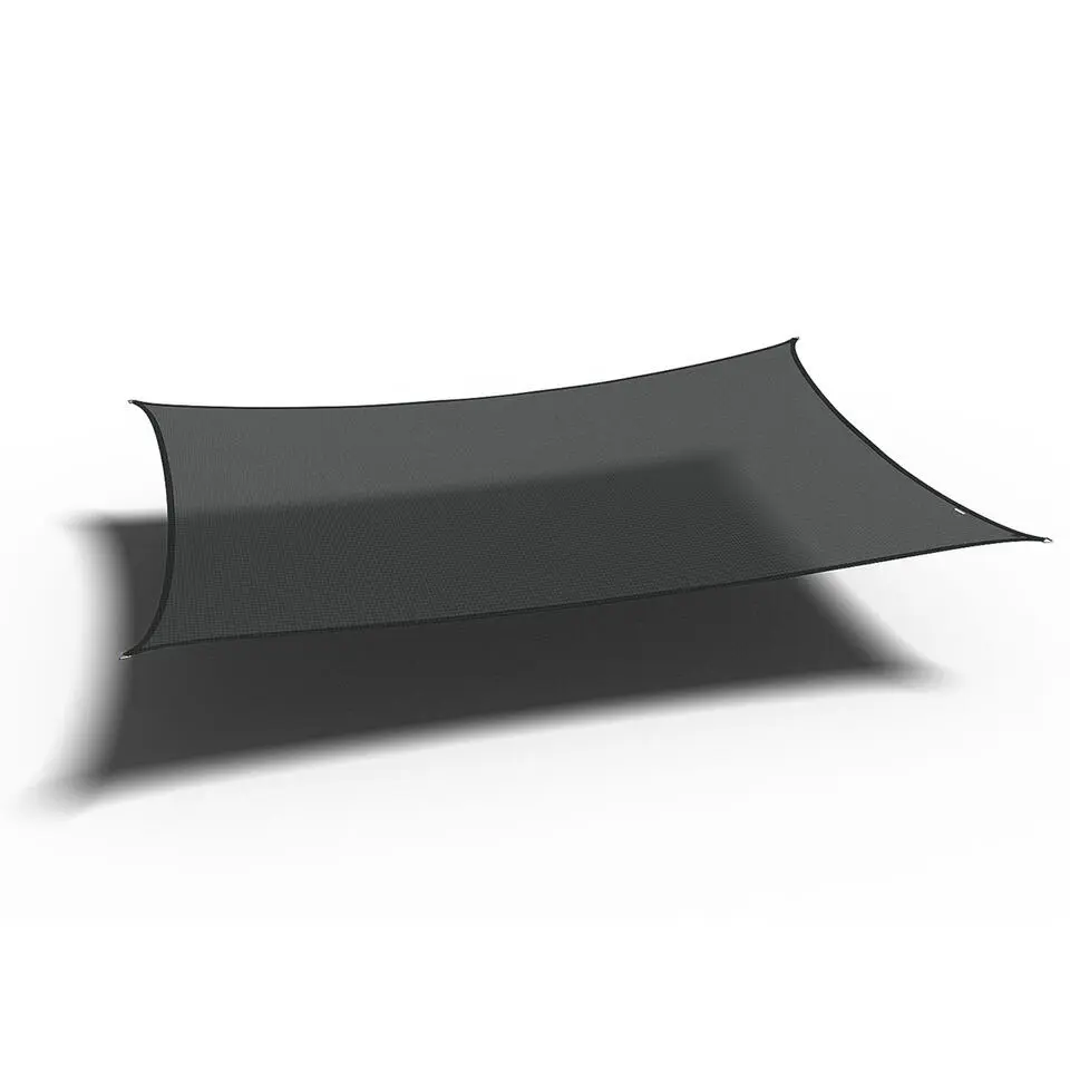 Platinum Coolfit schaduwdoek rechthoek 5.0x3.0 m - zwart