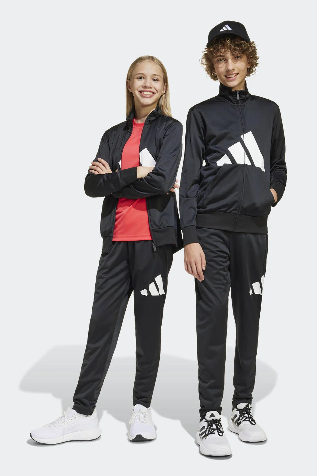 adidas trainingspak zwart/wit