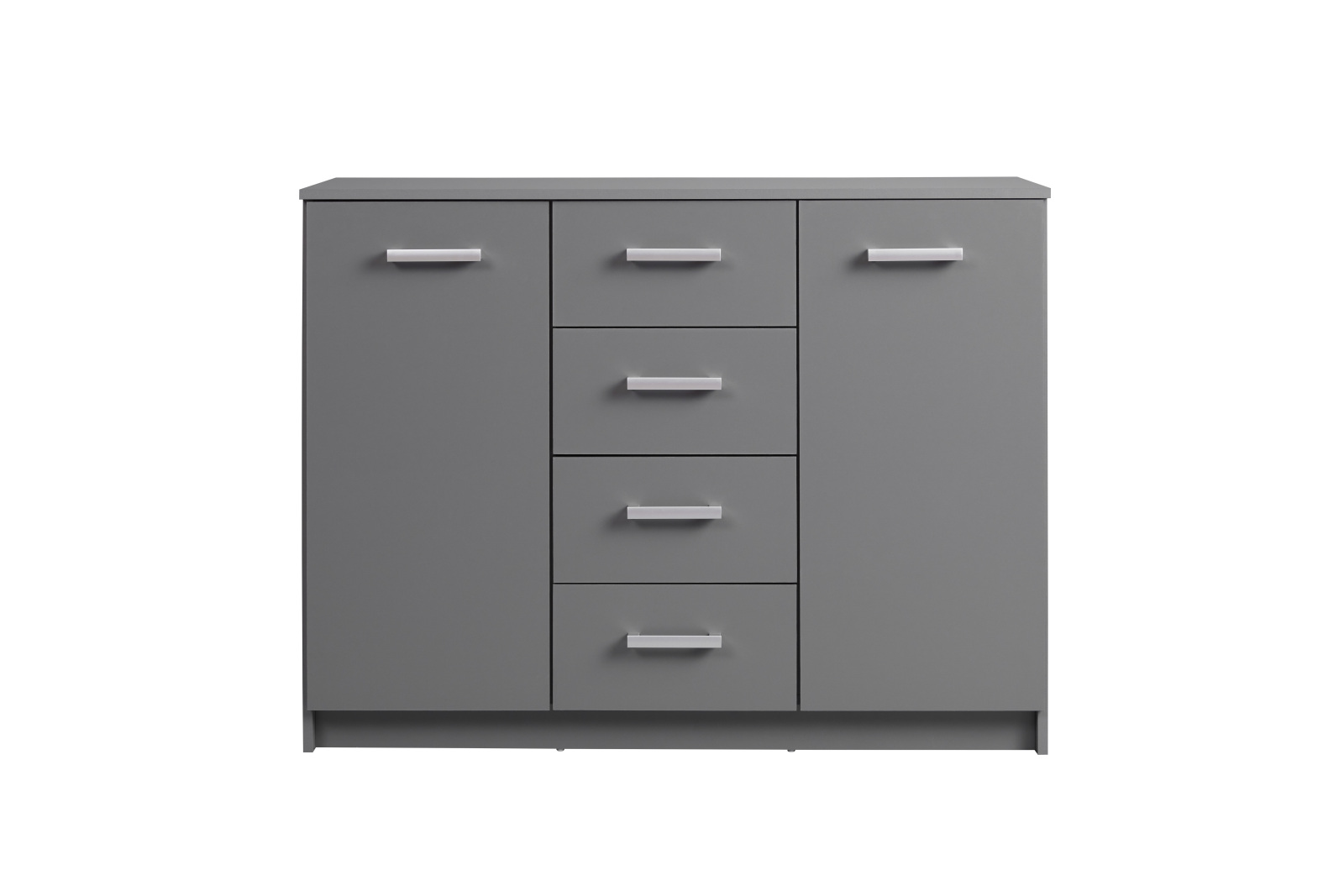 Kommode ELENZIO - graphitgrau - 4 Schubkästen - 119,2 cm