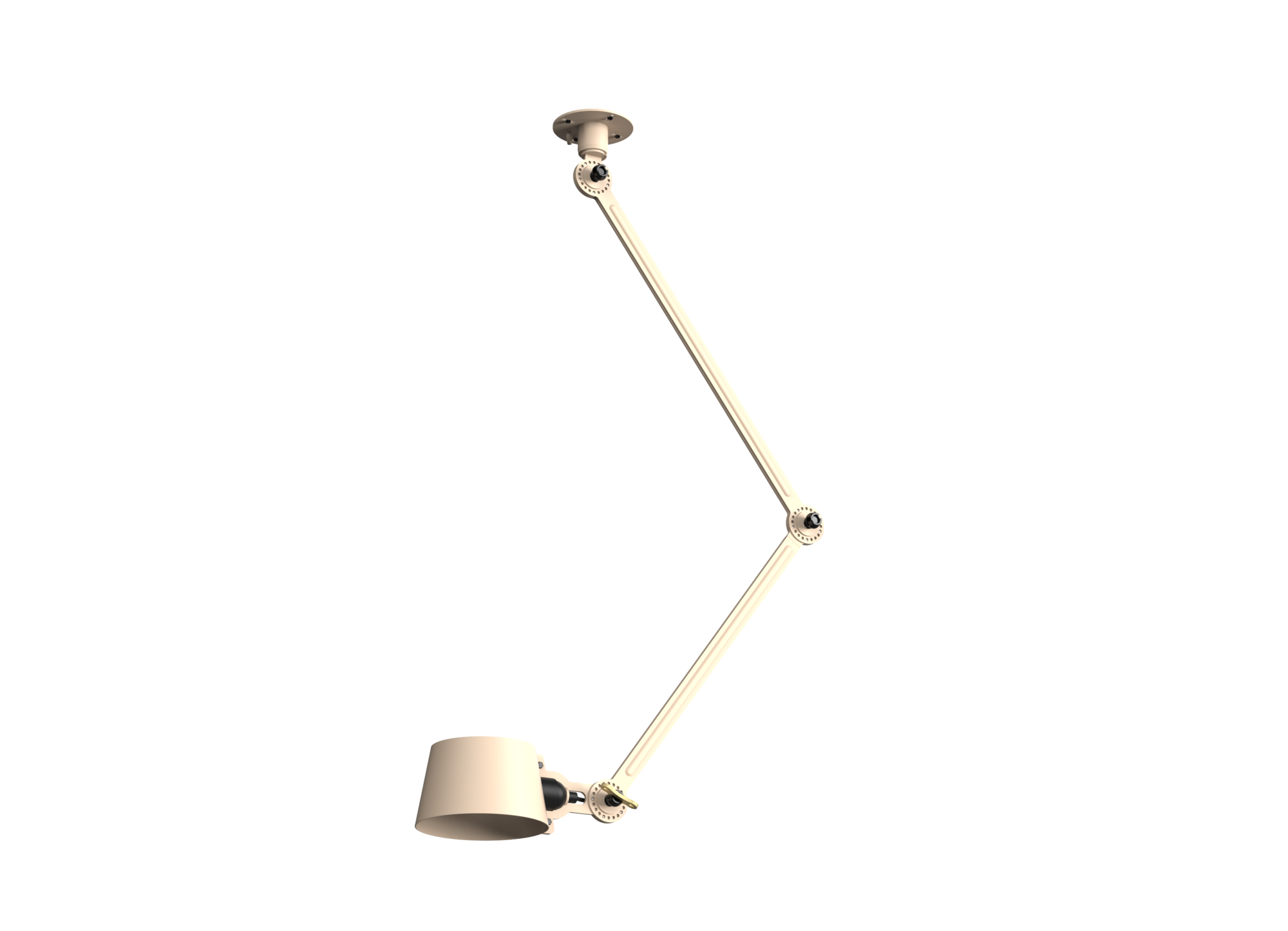 Plafondlamp Bolt 2 arms sidefit install lightning white