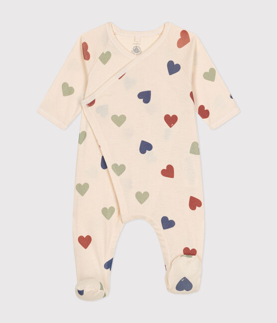 Pyjama bébé cœurs en coton