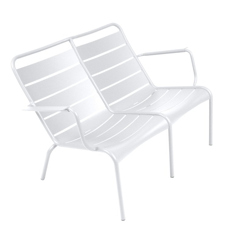 Fermob Luxembourg fauteuil duo Cotton White