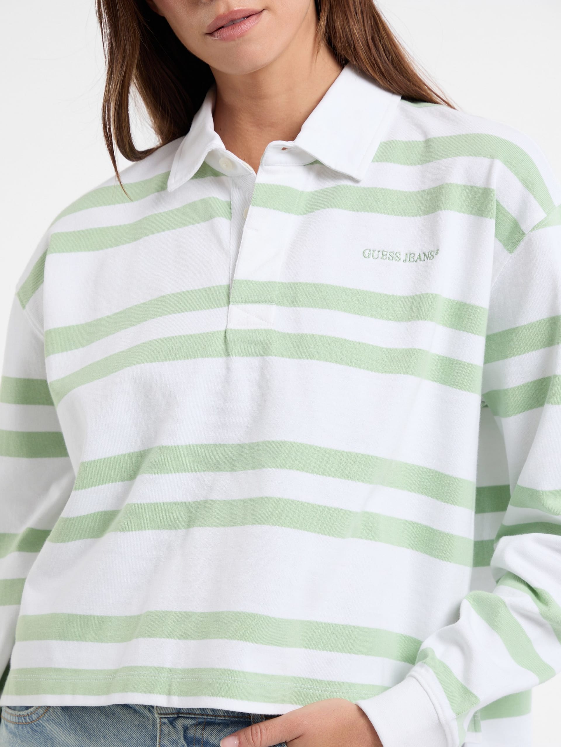 Camisa polo listrada de rugby