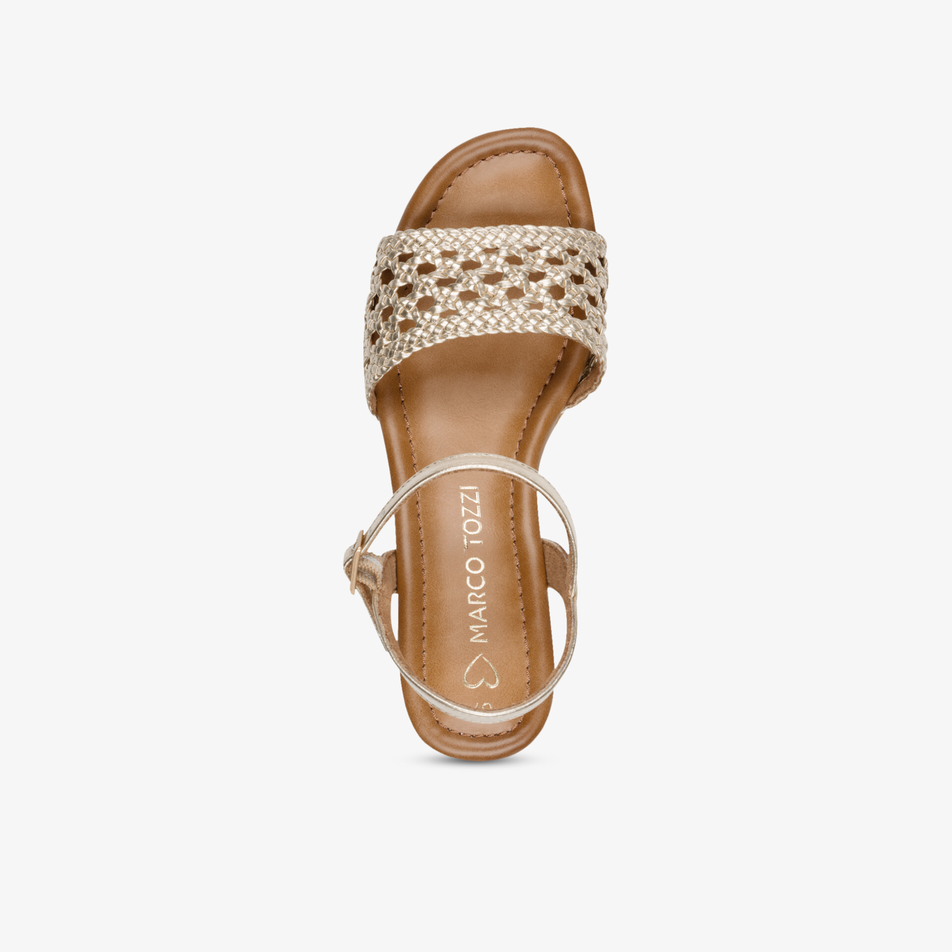 MARCO TOZZI Damen Keilsandalen gold