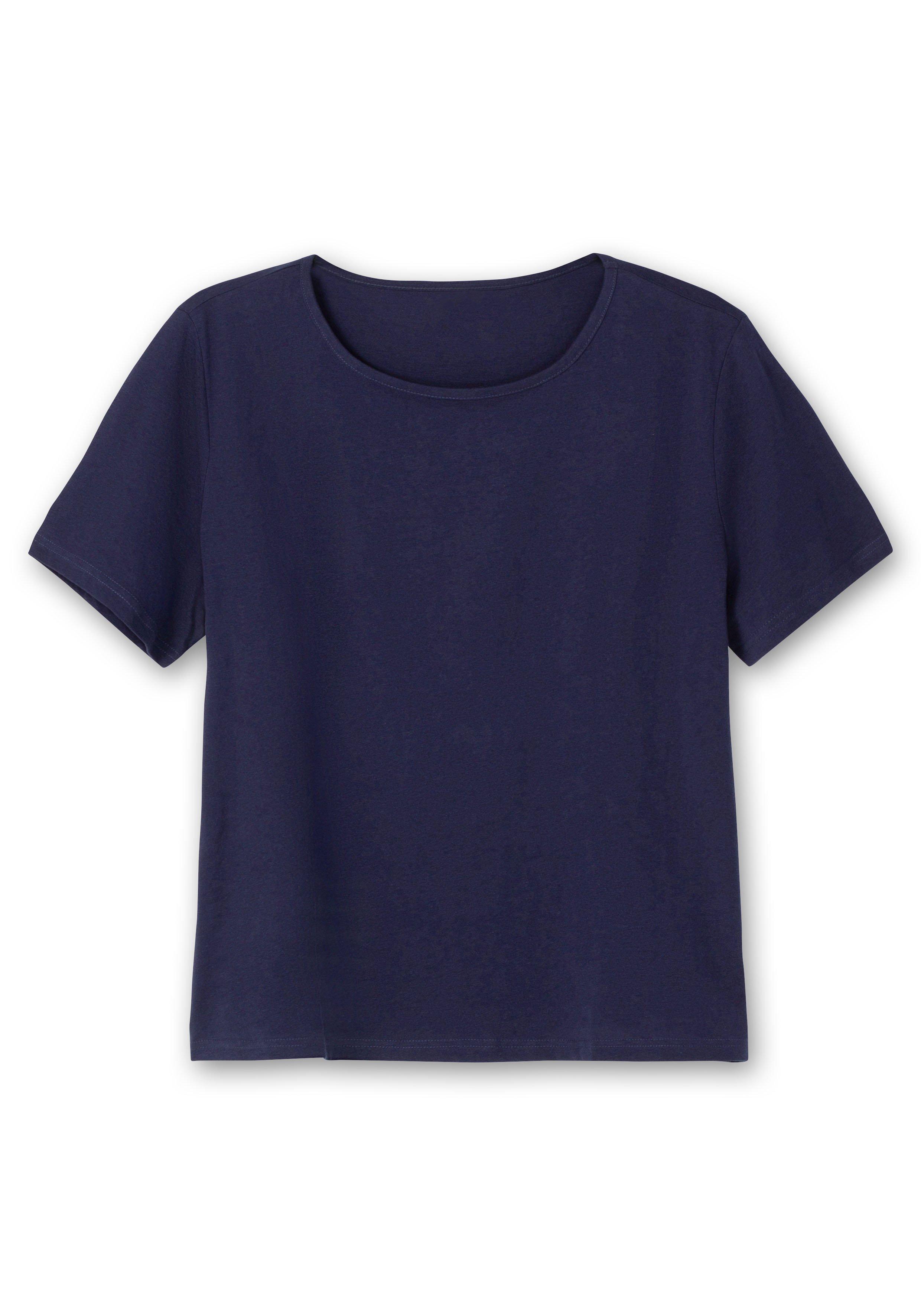 Doppelpack Jerseyshirts, 1x uni, 1x gestreift