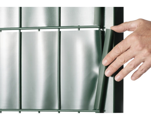Konsta klemprofielen voor dubbeldraads gaaspanelen, 25 stuks, groen