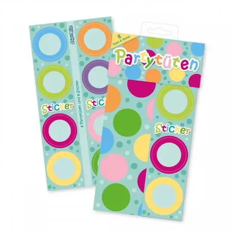 Lutz Mauder TapirElla Partytüten aus Papier, Punkte, 8er Packung
