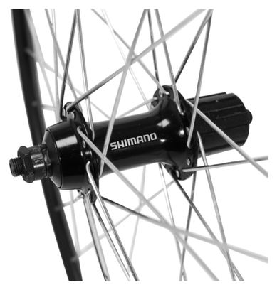 Roue route 700 elan arriere cfx noir moyeu Shimano 2400 cassette 10-9-8v.