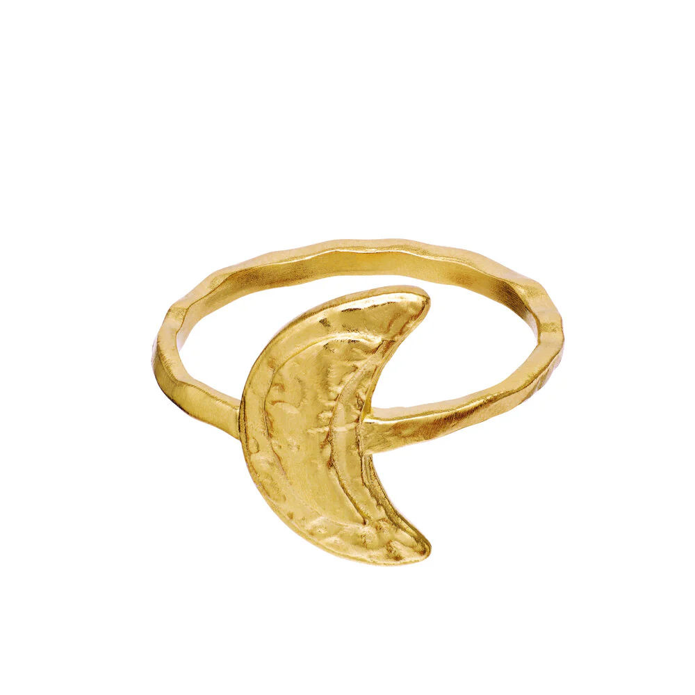 Maanesten  Jacinta Ring - forgyldt